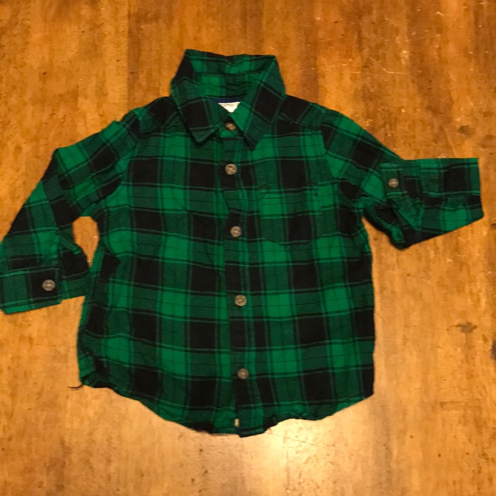 Carter's plaid shirt